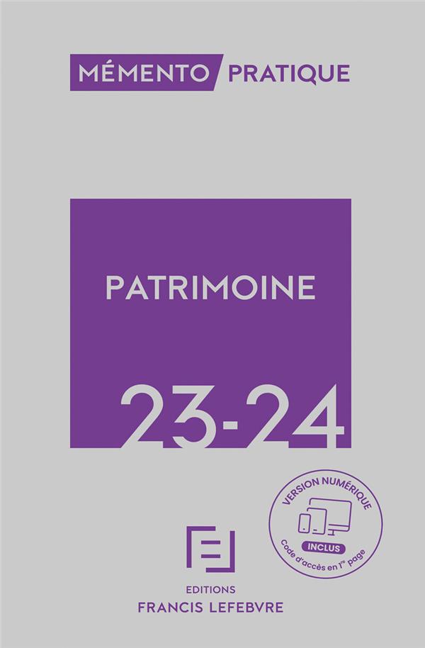 MEMENTO PATRIMOINE 2023 2024