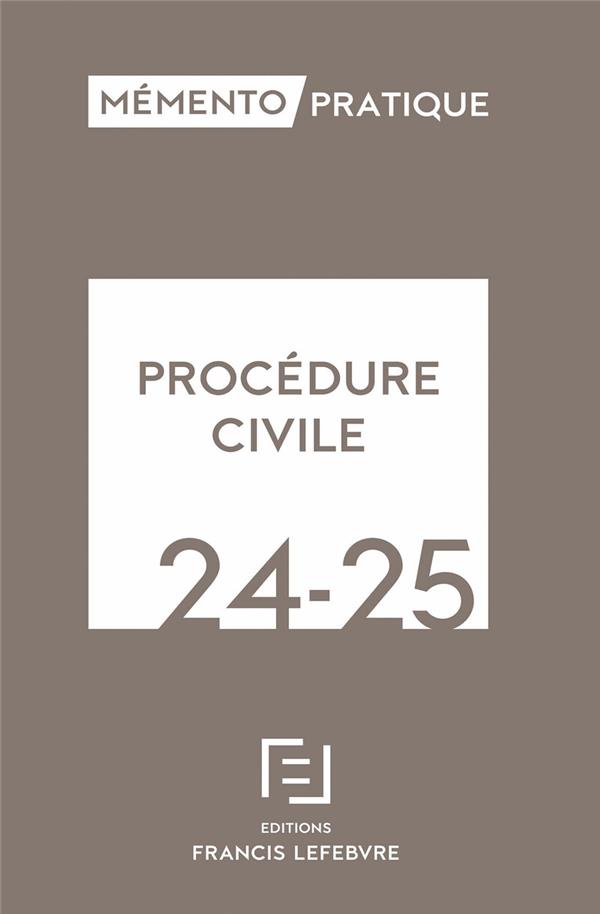 MEMENTO PROCEDURE CIVILE 2024-2025