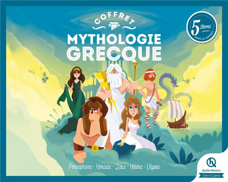 COFFRET MYTHOLOGIE GRECQUE - PERSEPHONE - HERCULE - ZEUS - HELENE - ULYSSE