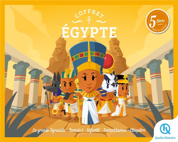 COFFRET EGYPTE - GRANDE PYRAMIDE - RAMSES II - NEFERTITI - TOUTANKHAMON - CLEOPATRE