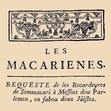 LES MACARIENNES - POEME EN VERS GASCONS