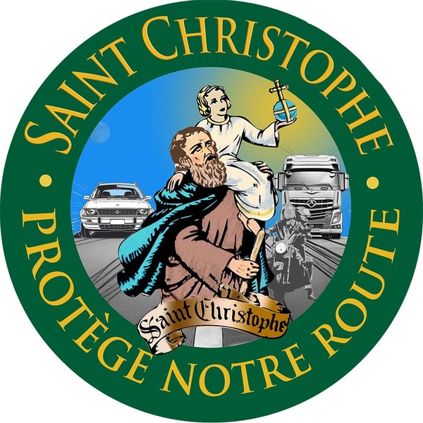 AUTOCOLLANT SAINT CHRISTOPHE - PATRON DES VOYAGEURS