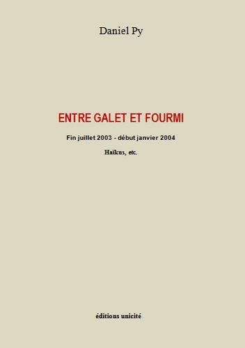 ENTRE GALET ET FOURMI - FIN JUILLET 2003-DEBUT JANVIER 2004