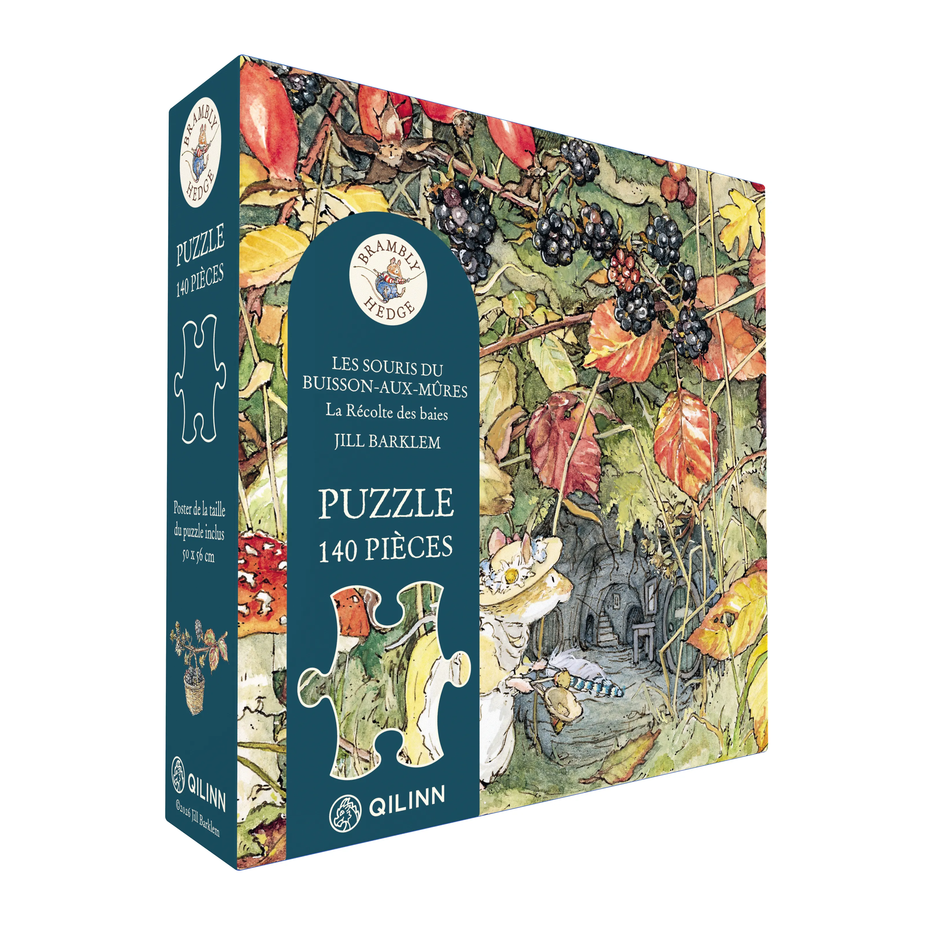 LES SOURIS DU BUISSON AUX MURES - LA RECOLTE DES BAIES - LE PUZZLE 140 PIECES