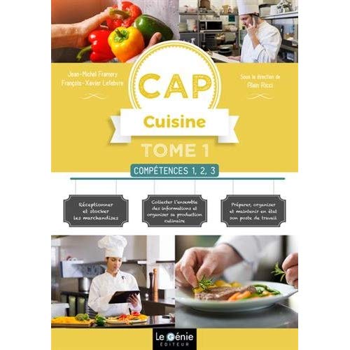 CAP CUISINE - TOME 1- COMPETENCES 1,2,3