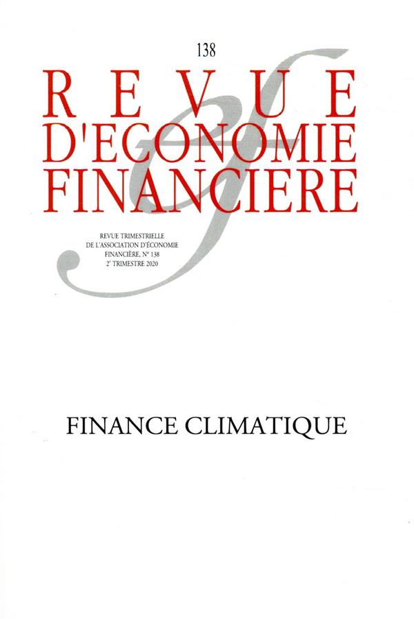 LA FINANCE CLIMATIQUE