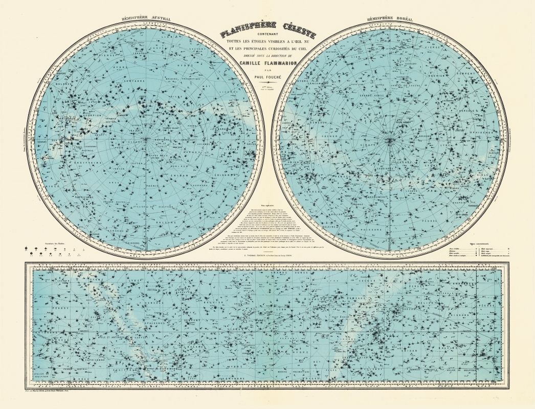 CARTE - PLANISPHERE CELESTE