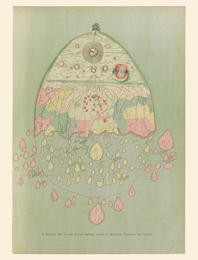 CARTE - CARTE BIRMANE DU MONDE