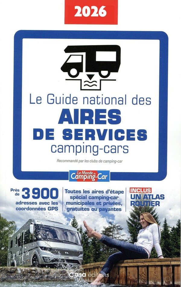 GUIDE NATIONAL DES AIRES DE SERVICE - CAMPING-CAR 2026