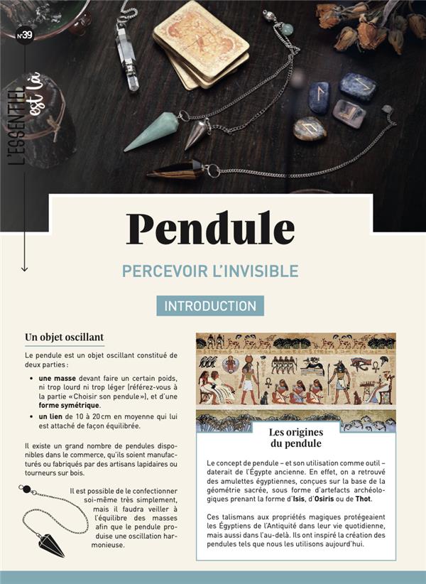 PENDULE - PERCEVOIR L'INVISIBLE