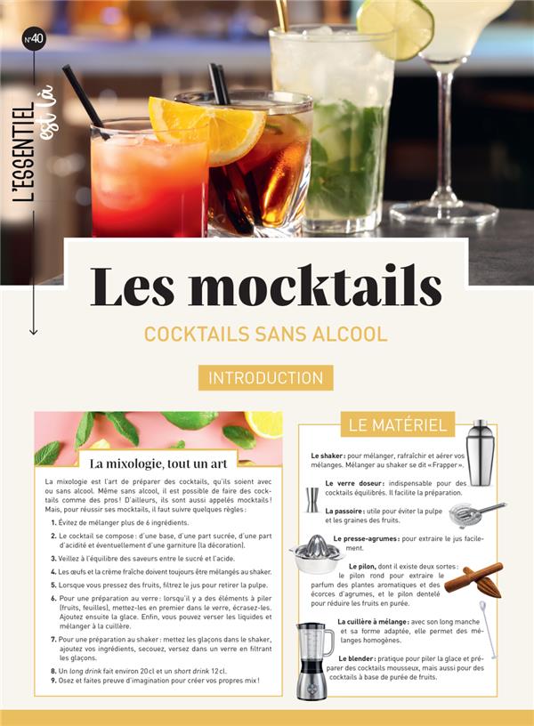 LES MOCKTAILS - LES COCKTAILS SANS ALCOOL