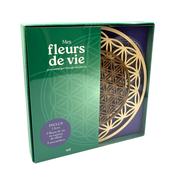 COFFRET - MES FLEURS DE VIE - POUR RECHARGER L'ENERGIE DES PIERRES