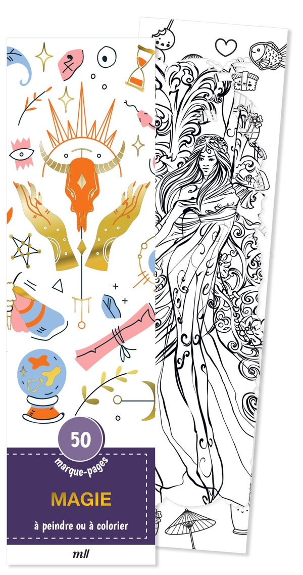 MARQUE-PAGES - MAGIE - 50 MARQUE-PAGES A PEINDRE OU A COLORIER