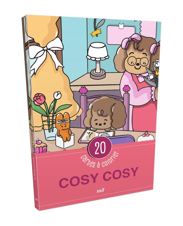 COSY COSY - 20 CARTES A COLORIER