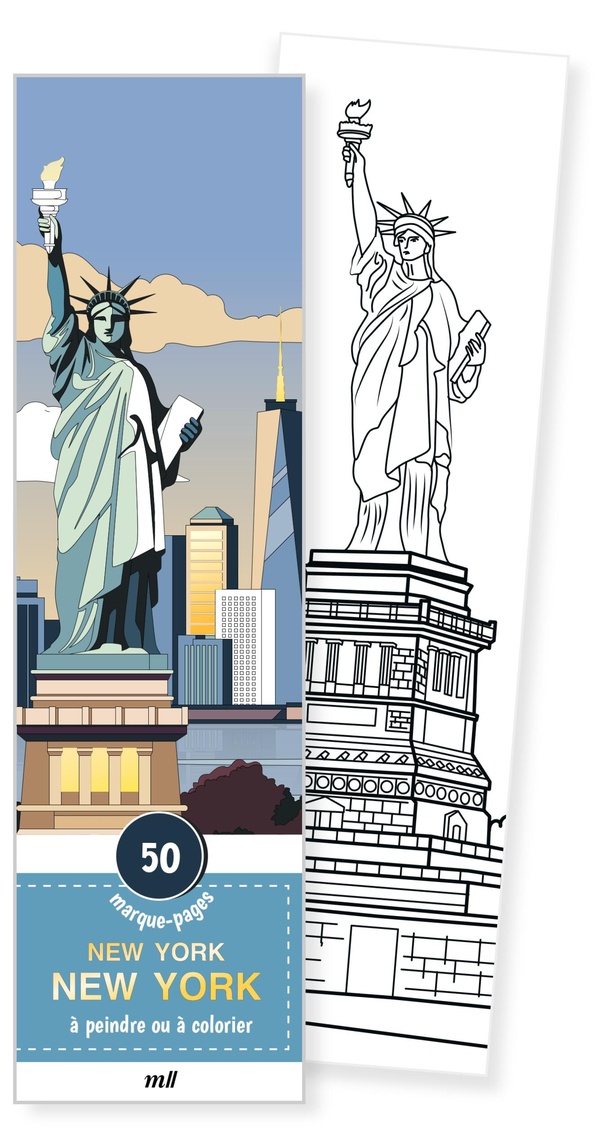 MARQUE-PAGES - NEW YORK NEW YORK - 50 MARQUE-PAGES A PEINDRE OU A COLORIER