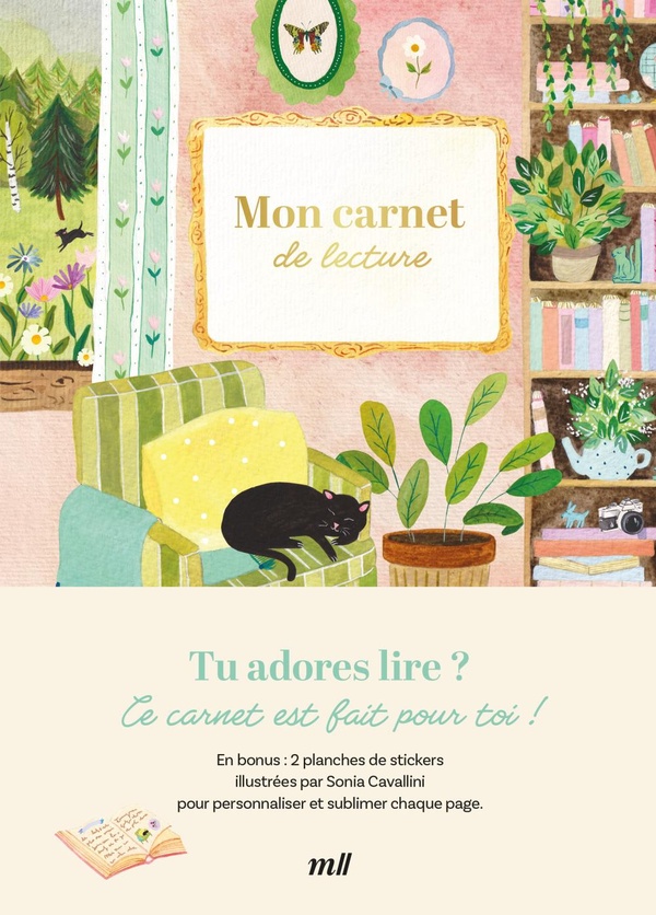 MON CARNET DE LECTURE - PLUS DE 100 FICHES A REMPLIR ! EN BONUS : 2 PLANCHES DE STICKERS