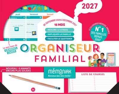 ORGANISEUR FAMILIAL MEMONIAK 2027, CALENDRIER ORGANISATION FAMILIALE MENSUEL (SEPT. 2026- DEC. 2027)