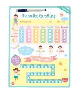 TABLEAU EFFACABLE - J'ARRETE LA TETINE !