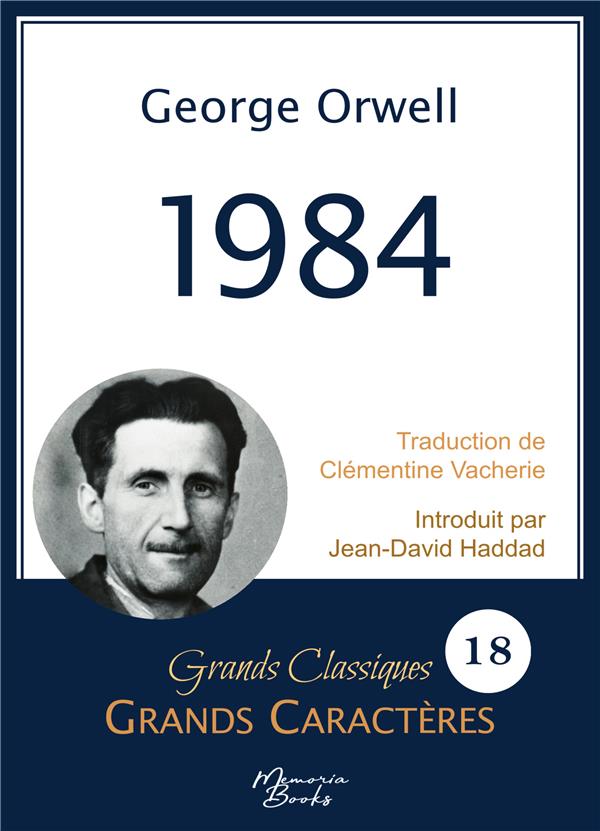 1984 EN GRANDS CARACTERES - POLICE ARIAL 18 FACILE A LIRE