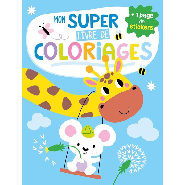 MON SUPER LIVRE DE COLORIAGES - GIRAFE
