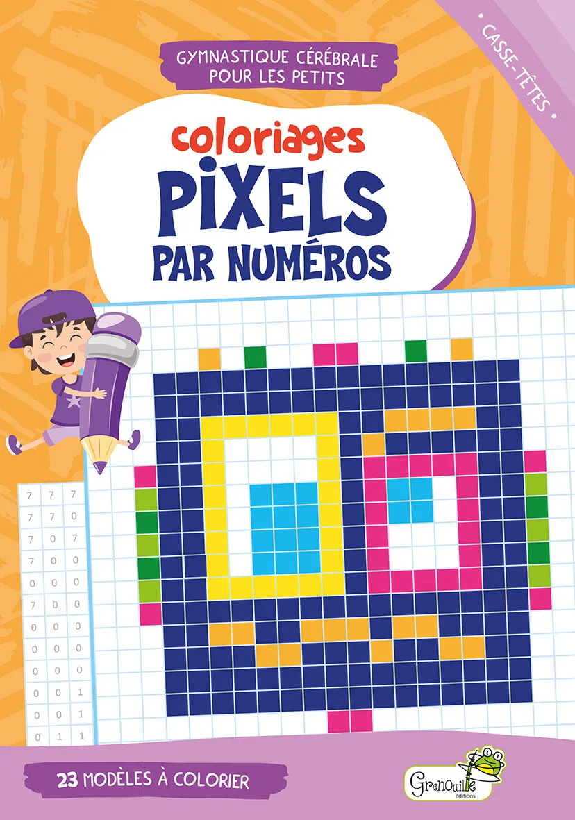 COLORIAGES PIXELS PAR NUMEROS