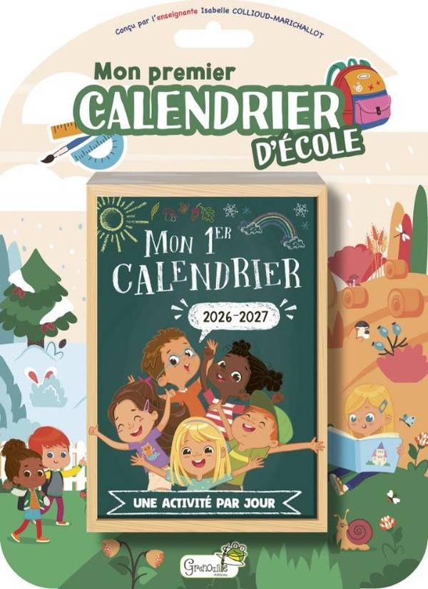 MON PREMIER CALENDRIER D'ECOLE 2026-2027 - ILLUSTRATIONS, COULEUR