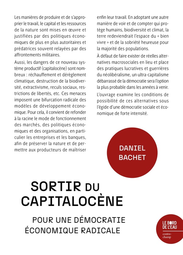 SORTIR DU CAPITALOCENE