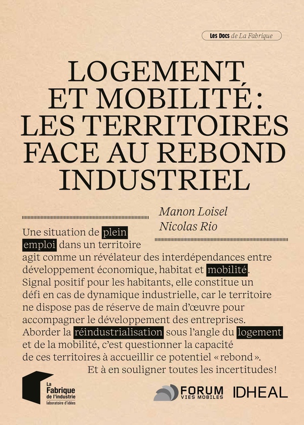 LOGEMENT ET MOBILITE : LES TERRITOIRES FACE AU REBOND INDUSTRIEL