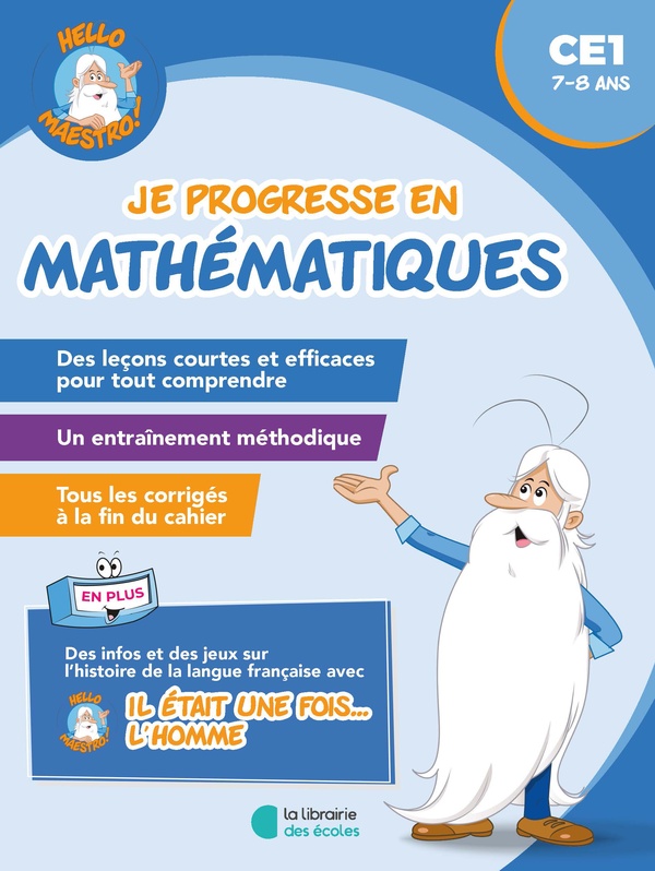 HELLO MAESTRO - JE PROGRESSE EN MATHEMATIQUES CE1