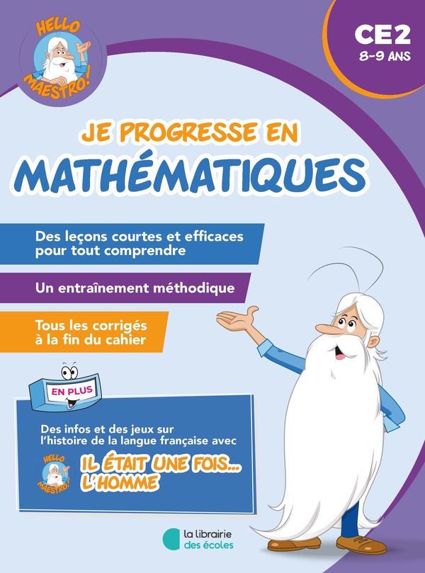 HELLO MAESTRO - JE PROGRESSE EN MATHEMATIQUES CE2