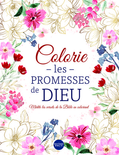 COLORIE LES PROMESSES DE DIEU - MEDITE LES VERSETS DE LA BIBLE EN COLORIANT