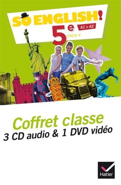SO ENGLISH! - ANGLAIS 5E ED. 2017 - COFFRET CD / DVD CLASSE