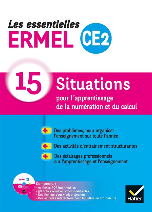 LES ESSENTIELLES ERMEL - MATHS CE2 ED. 2019 - GUIDE + CDROM