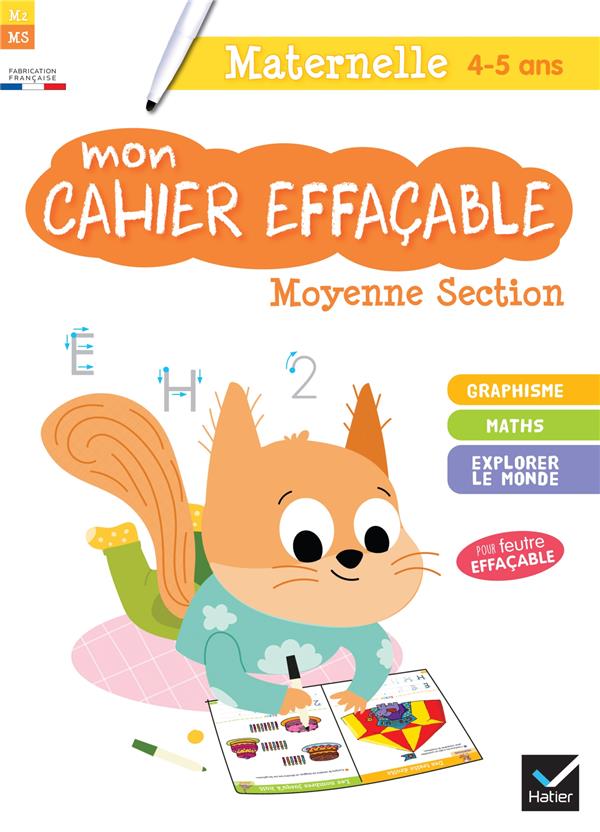 MON CAHIER EFFACABLE MOYENNE SECTION