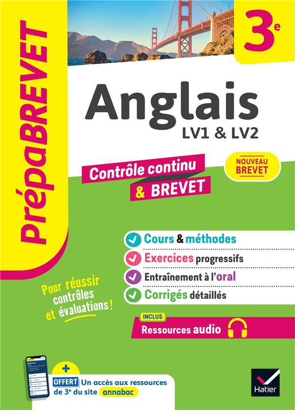 PREPABREVET ANGLAIS 3E - NOUVEAU BREVET 2025 - COURS, METHODES & ENTRAINEMENT