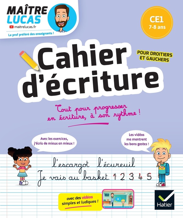 CAHIER D'ECRITURE MAITRE LUCAS - CE1