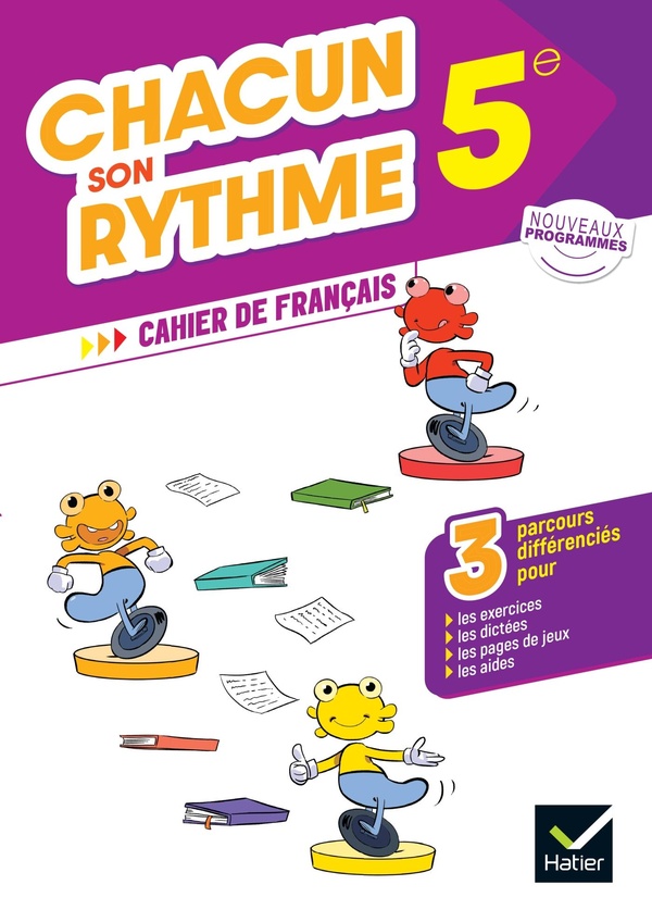 CHACUN SON RYTHME - FRANCAIS 5E - ED. 2026 - CAHIER ELEVE