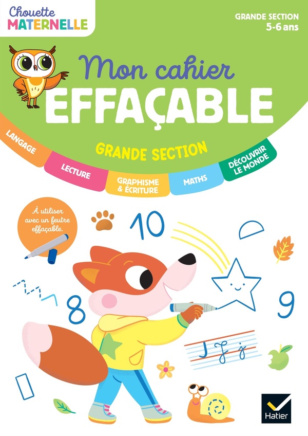 MON CAHIER EFFACABLE - GRANDE SECTION