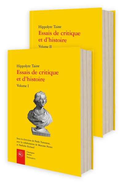ESSAIS DE CRITIQUE ET D'HISTOIRE