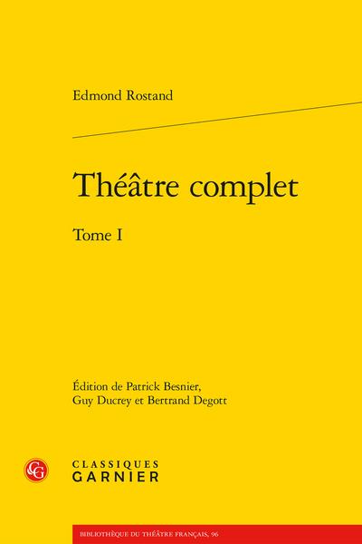 THEATRE COMPLET - TOME I