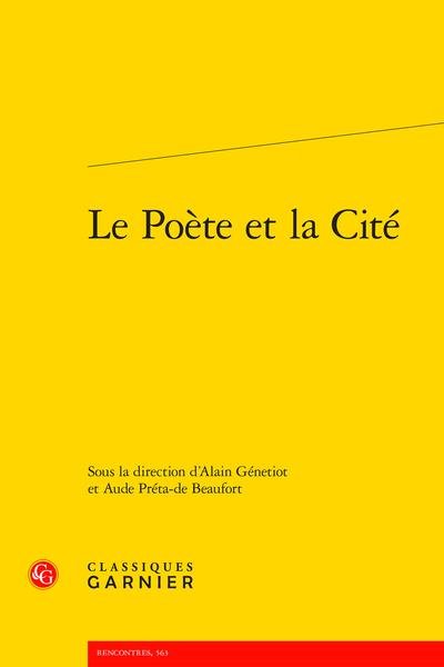 LE POETE ET LA CITE