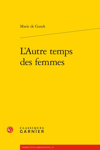 L'AUTRE TEMPS DES FEMMES