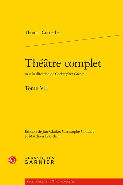 THEATRE COMPLET - TOME VII