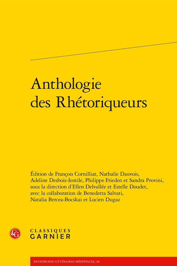ANTHOLOGIE DES RHETORIQUEURS