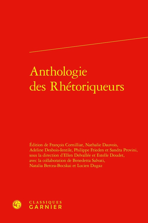 ANTHOLOGIE DES RHETORIQUEURS