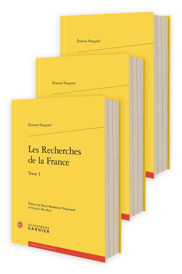 LES RECHERCHES DE LA FRANCE - TOMES I-III
