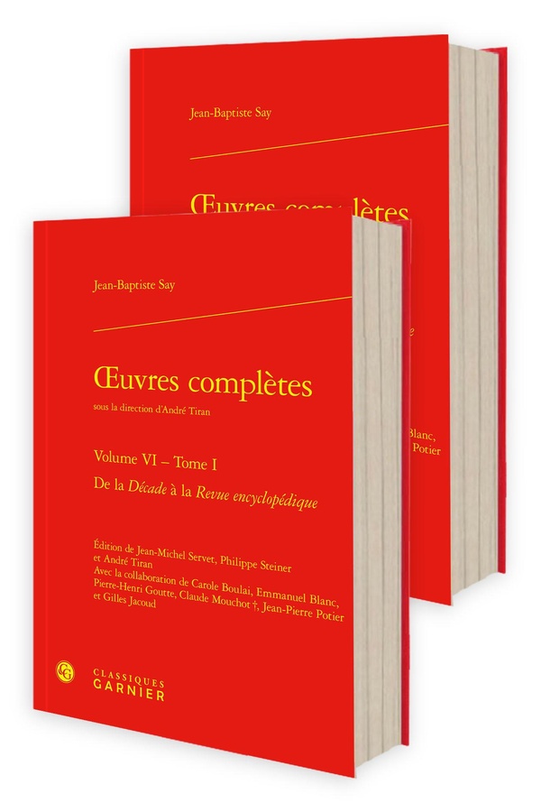 OEUVRES COMPLETES - VOLUME VI - DE LA DECADE A LA REVUE ENCYCLOPEDIQUE