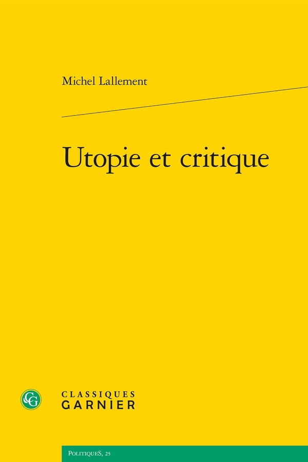UTOPIE ET CRITIQUE