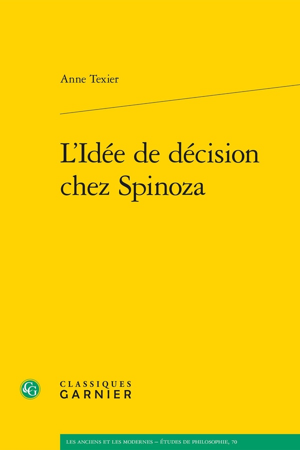 L'IDEE DE DECISION CHEZ SPINOZA