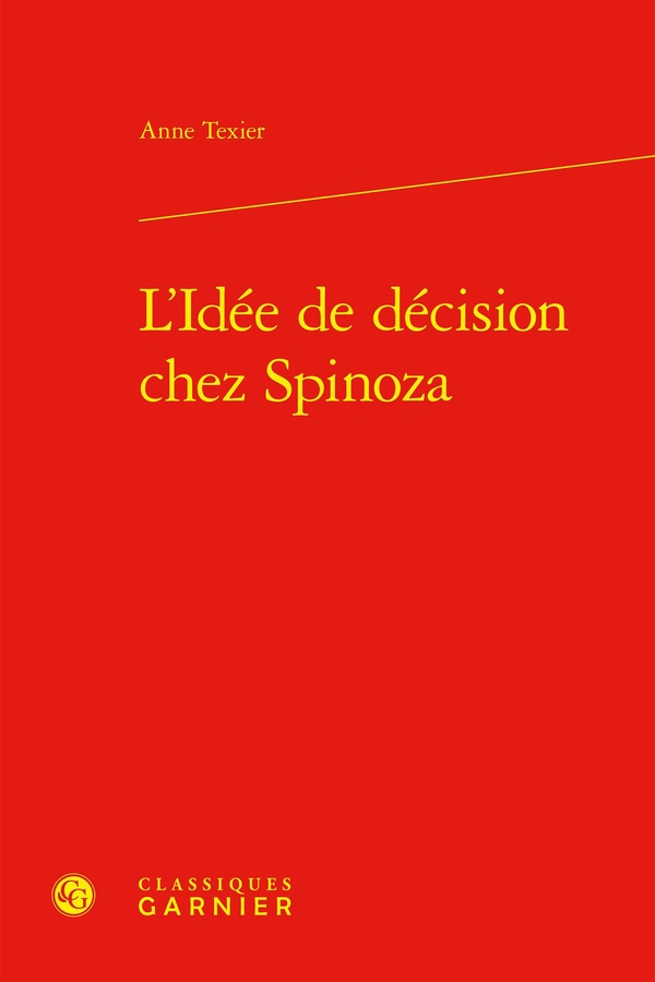L'IDEE DE DECISION CHEZ SPINOZA